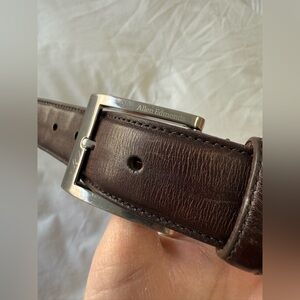 Allen Edmonds | Mens 48 | Basic Walnut Brown Leather Dress Belt 39507 | Preppy